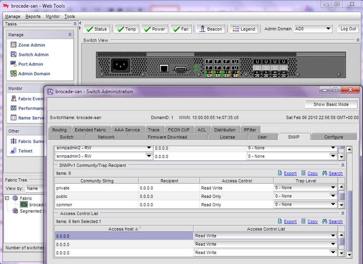 Enabling SNMP on the Brocade Switch