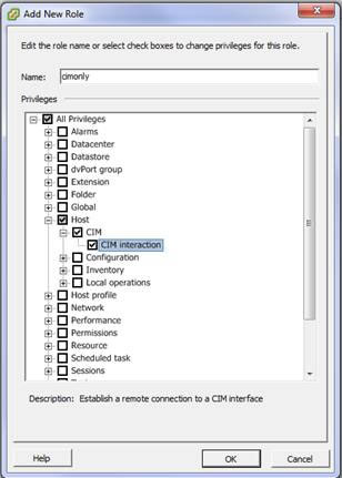 ESX4 CIM Privileges