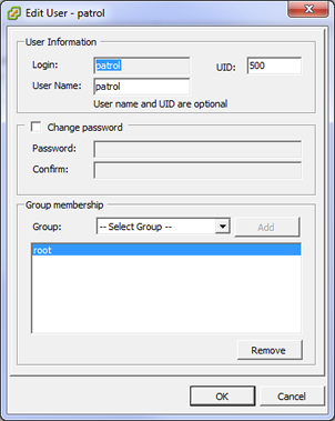 Adding user to Root group