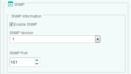 Enabling SNMP