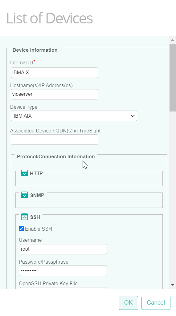 TrueSight Device Configuration