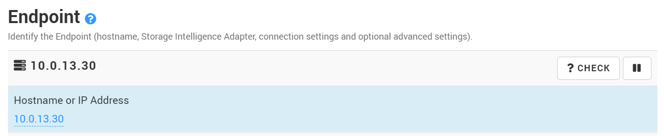 Specifying the IP address of the machine where Dell EMC Unisphere REST API is installed