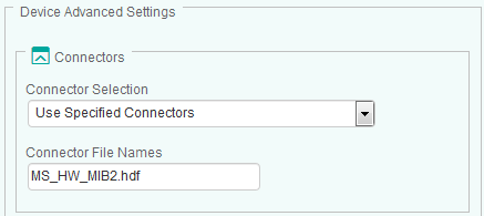 Configuring the connector to be used