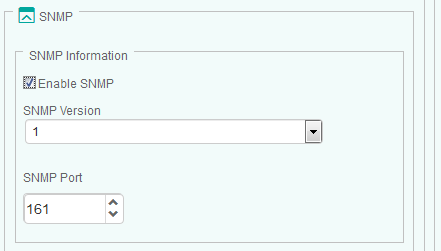 Enabling SNMP