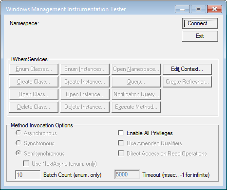 Monitoring Studio KM for PATROL - Monitoring Windows Performance Counters - wbemtest interface