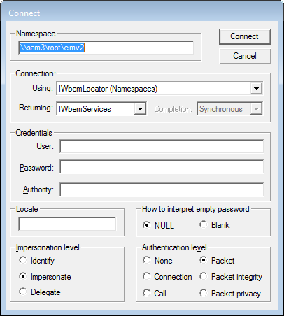 Monitoring Studio KM for PATROL - Monitoring Windows Performance Counters - wbemtest interface