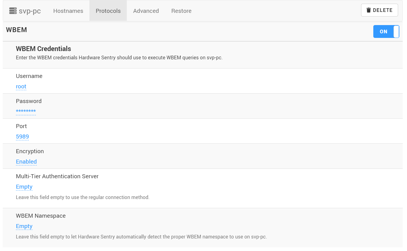 Enabling WBEM to monitor Hitachi AMS, HUS, USP, VSP, Hitachi VSP G Series, and Hitachi HUS-VM