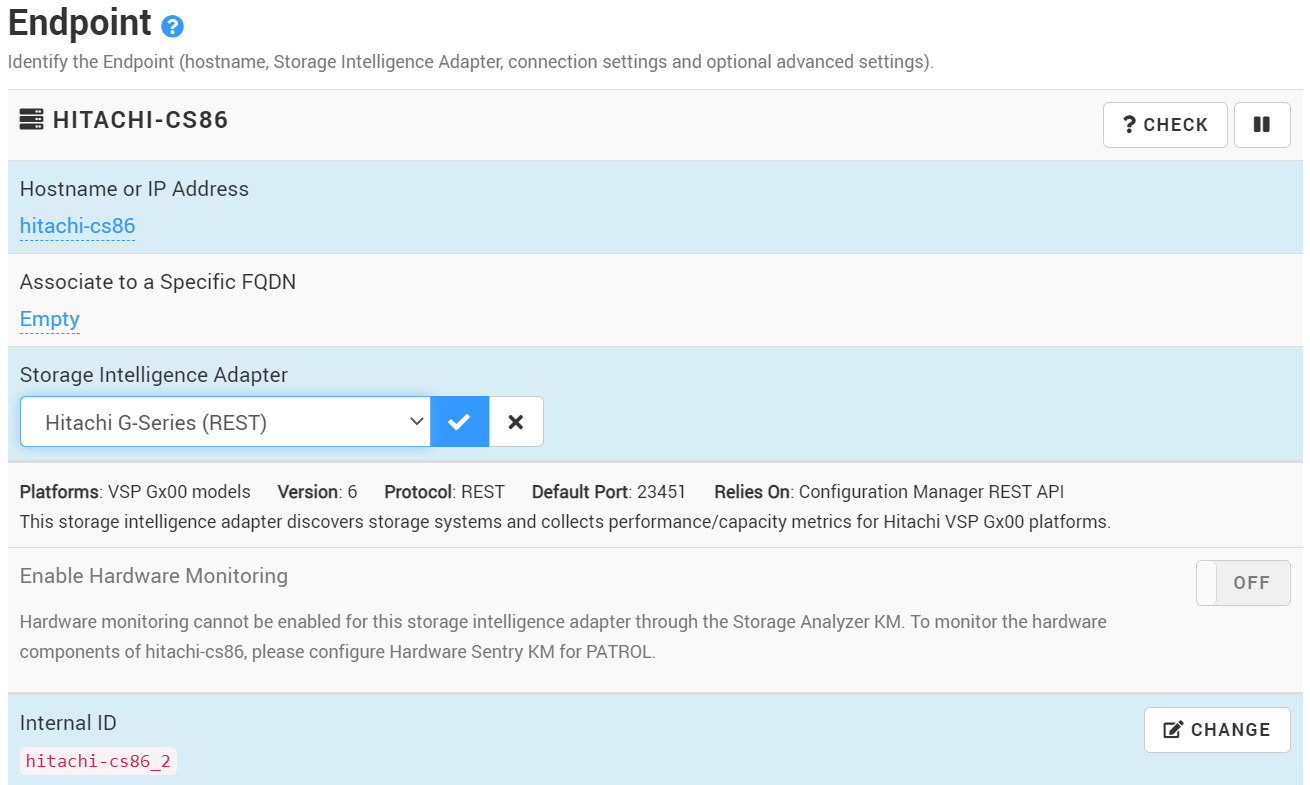 Monitoring Hitachi G-Series with the Storage Analyzer kM