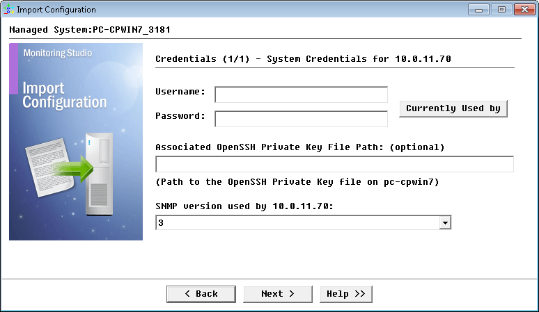 Setting the credentials to connect to the Huawei V3 storage device