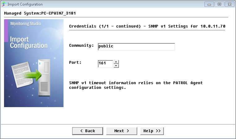 Configuring SNMP settings