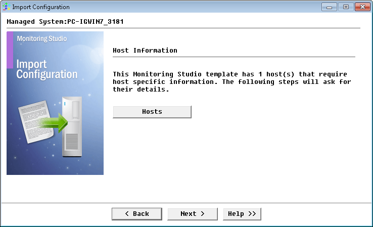 Verifying the host information