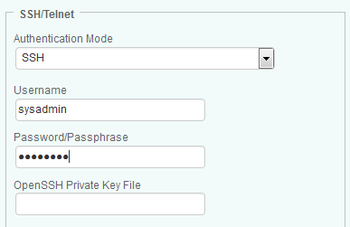 Providing the credentials to connect to the VNX Control Station