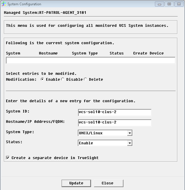 Remote Monitoring Through the Virtual Cluster IP - Configuring Node