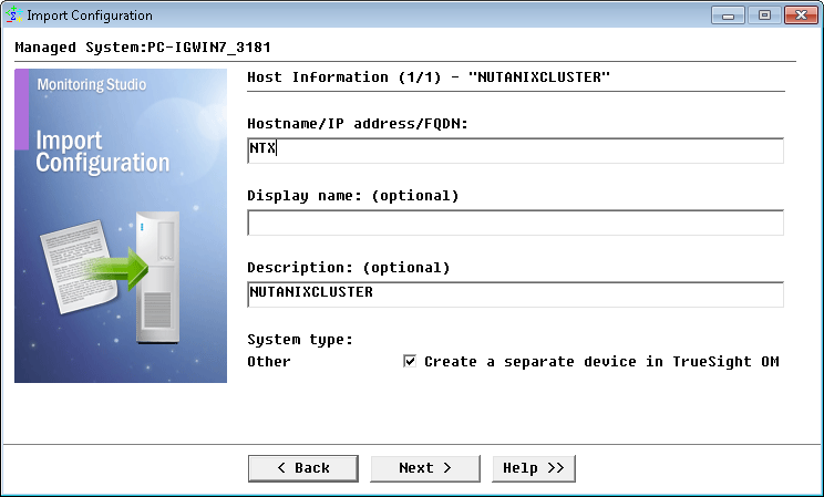 Providing the Nutanix Cluster hostname