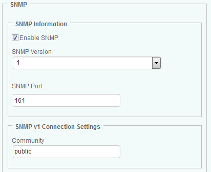 Enabling SNMP