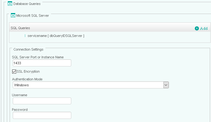 SQL Server Settings