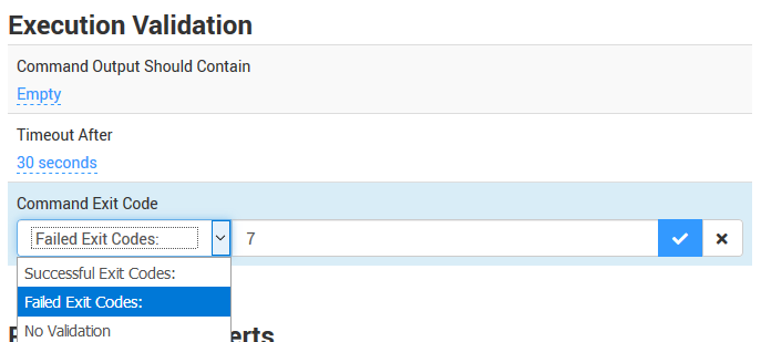 Configuring the commmand to be run