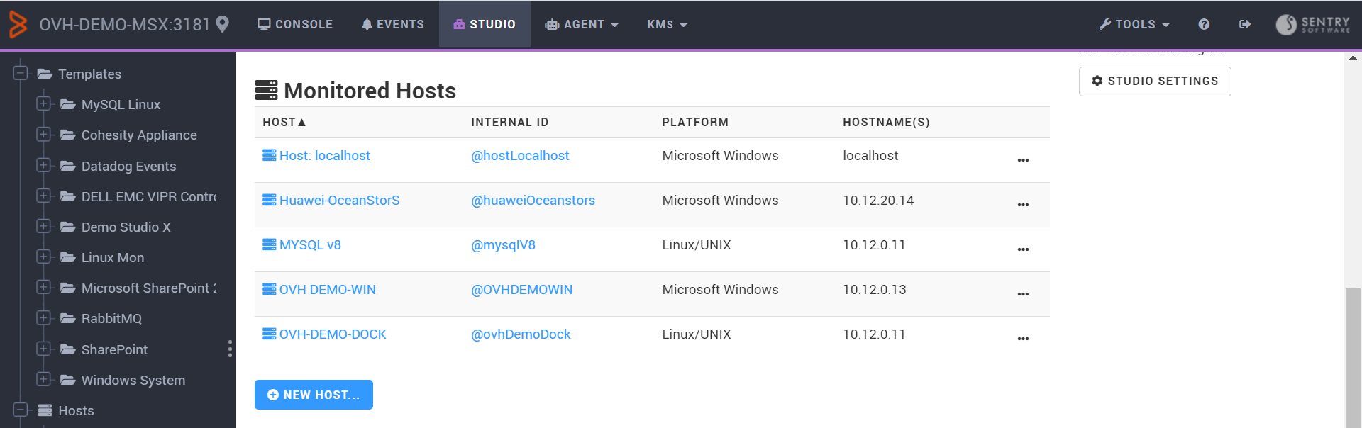 Monitoring SharePoint - Creating the host to be monitored