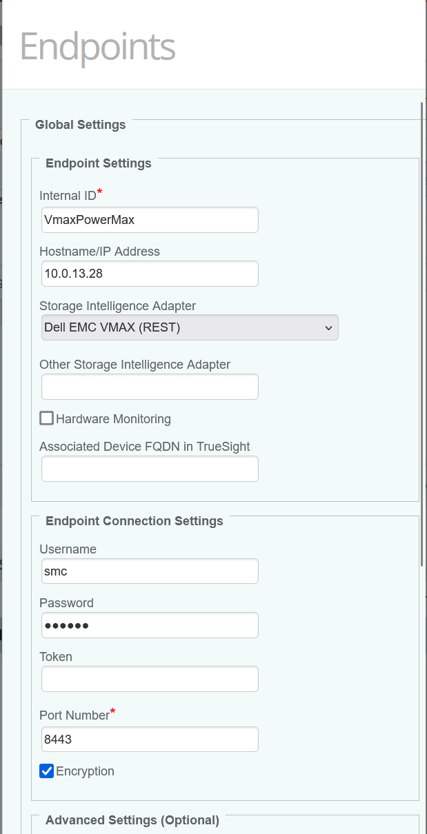 Endpoint configuration 1