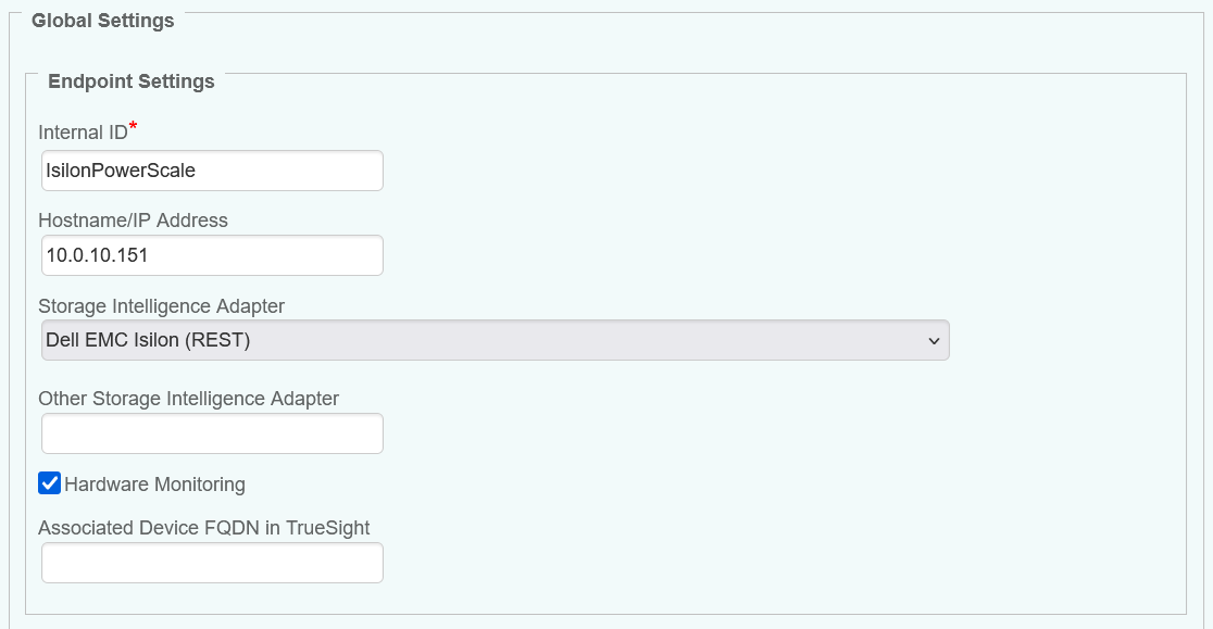 Dell EMC Isilon/PowerScale - Configuring the Endpoint Global Settings