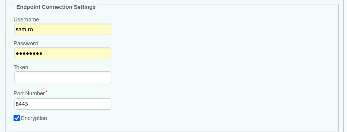 Ceph - Configuring the Endpoint Connection Settings