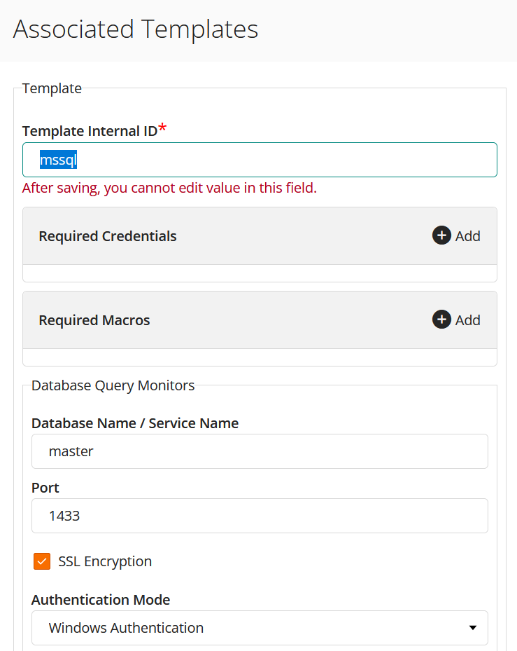 SQL Server Settings