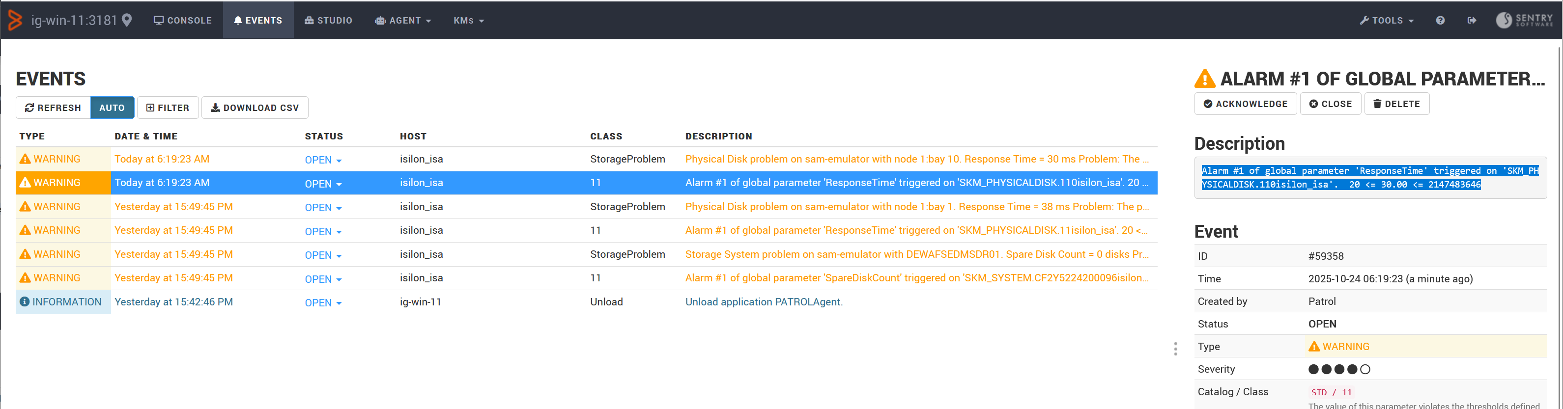 Generating test PATROL_EV Events – Verifying Events